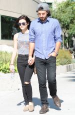 LUCY HALE Out and About in Los Angeles 10/20/2015