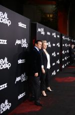 LUCY LAWLESS at Ash vs Evil Dead Premiere in Hollywood 10/29/2015