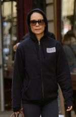 LUCY LIU in Leggings Walks Her Dog and Heading to a Gym in New York 10/19/2015