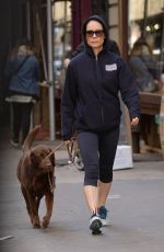 LUCY LIU in Leggings Walks Her Dog and Heading to a Gym in New York 10/19/2015