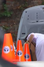 MARIA MENOUNOS Arrives at Kim Kardashian