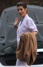 MARIA MENOUNOS Arrives at Kim Kardashian