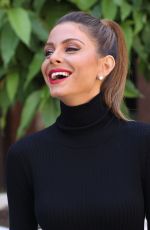 MARIA MENOUNOS in Black Leather Skirt Out in Los Angeles 10/08/2015
