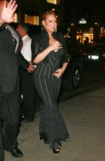 MARIAH CAREY Leaves Polo Bar in New York 09/30/2015