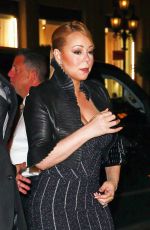 MARIAH CAREY Leaves Polo Bar in New York 09/30/2015