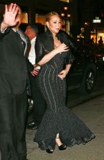 MARIAH CAREY Leaves Polo Bar in New York 09/30/2015
