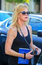 MELANIE GRIFFITH Out and About in Beverly Hills 10/08/2015