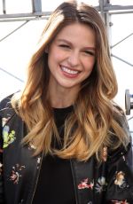 MELISSA BENOIST at Supergirl Promos on the Empire State Building in New York 10/26/2015