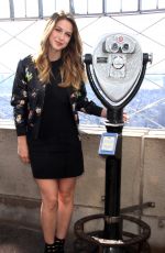 MELISSA BENOIST at Supergirl Promos on the Empire State Building in New York 10/26/2015