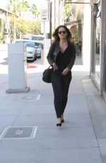 MENA SUVARI Out and About in Beverly Hills 10/07/2015