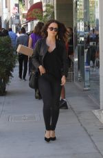 MENA SUVARI Out and About in Beverly Hills 10/07/2015