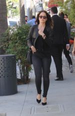 MENA SUVARI Out and About in Beverly Hills 10/07/2015