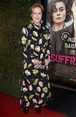 MERYL STREEP at Suffragette Premiere in Beverly Hills 10/20/2015
