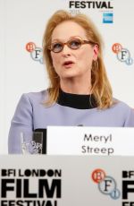MERYL STREEP at Suffragette Press Conference in London 10/07/2015