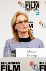 MERYL STREEP at Suffragette Press Conference in London 10/07/2015