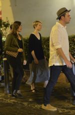 MIA WAISKOWSKA Out for Lunch in Rome 09/27/2015