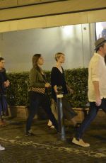 MIA WAISKOWSKA Out for Lunch in Rome 09/27/2015