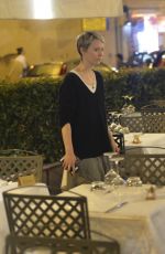 MIA WAISKOWSKA Out for Lunch in Rome 09/27/2015