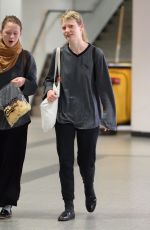 MIA WASIKOWSKA Arrives at Laguardia Airport in New York 10/12/2015