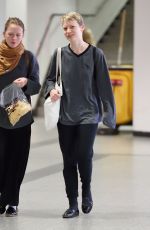 MIA WASIKOWSKA Arrives at Laguardia Airport in New York 10/12/2015