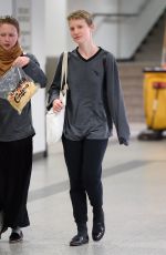 MIA WASIKOWSKA Arrives at Laguardia Airport in New York 10/12/2015