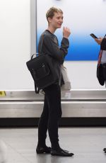MIA WASIKOWSKA Arrives at Laguardia Airport in New York 10/12/2015