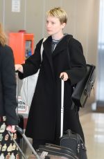 MIA WASIKOWSKA at JFK Airport in New York 10/17/2015