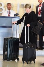 MIA WASIKOWSKA at JFK Airport in New York 10/17/2015
