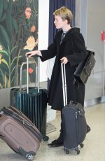 MIA WASIKOWSKA at JFK Airport in New York 10/17/2015