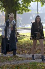 MICHELLE HEATON Promotes Her Christmas Pantomime Aladdin in Hertfordshire 10/26/2015