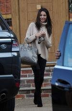 MICHELLE KEEGAN Leaves Her Home in Essex 10/12/2015