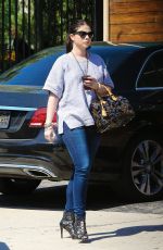 MICHELLE TRACHTENBERG Arrives at Gracias Madre in West Hollywood 10/07/2015