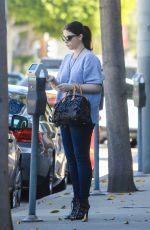 MICHELLE TRACHTENBERG Arrives at Gracias Madre in West Hollywood 10/07/2015