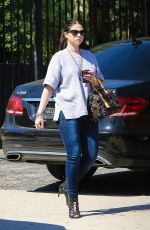 MICHELLE TRACHTENBERG Arrives at Gracias Madre in West Hollywood 10/07/2015