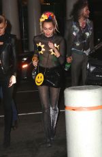 MILEY CYRUS Arrives at Her Hotel in New York 10/04/2015
