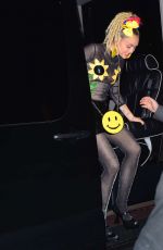 MILEY CYRUS Arrives at SNL Afterparty in New York 10/03/2015