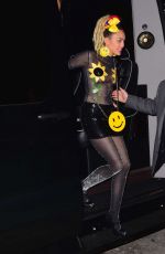 MILEY CYRUS Arrives at SNL Afterparty in New York 10/03/2015