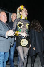 MILEY CYRUS Arrives at SNL Afterparty in New York 10/03/2015