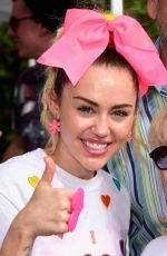 MILEY CYRUS at at 2015 L.A. County Walk To Defeat ALS