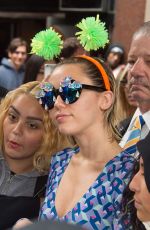 MILEY CYRUS Out in Midtown Manhattan 10/03/2015