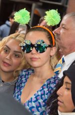 MILEY CYRUS Out in Midtown Manhattan 10/03/2015