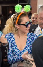 MILEY CYRUS Out in Midtown Manhattan 10/03/2015