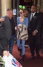 MILEY CYRUS Out in Midtown Manhattan 10/03/2015