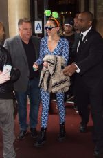 MILEY CYRUS Out in Midtown Manhattan 10/03/2015