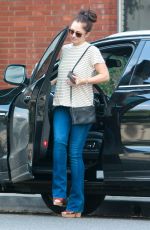 MINKA KELLY Feeding a Parking Meter in Beverly Hills 10/19/2015