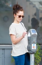MINKA KELLY Feeding a Parking Meter in Beverly Hills 10/19/2015