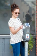 MINKA KELLY Feeding a Parking Meter in Beverly Hills 10/19/2015
