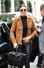 MIRANDA KERR Arrives at Charles De Gaulle Airport in Paris 10/06/2015