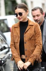 MIRANDA KERR Arrives at Charles De Gaulle Airport in Paris 10/06/2015
