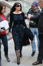 MONICA BELLUCCI Leaves Her Hotel in London 10/22/2015